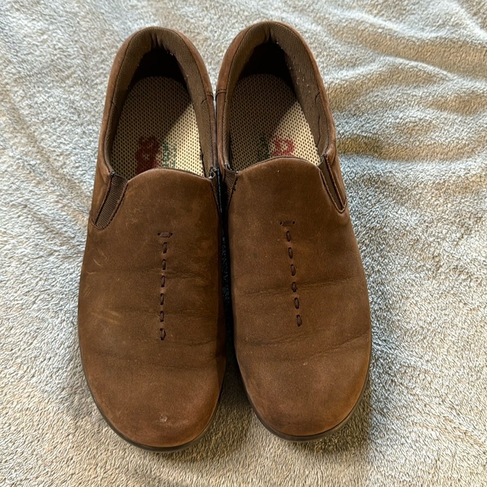 SAS Viva Tripad Comfort Brown Leather Slip Ons Sz 8